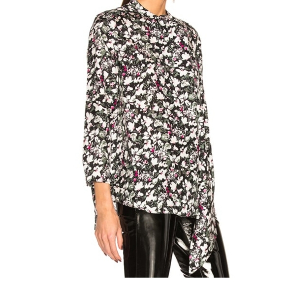 Acne Studios Bodil Silk Blouse Floral Size 34 US XS - Picture 9 of 9